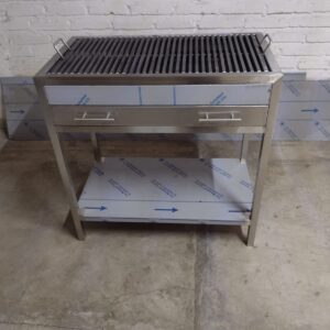 Asador de Carbón Industrial en Acero Inoxidable - Acero Inoxidable - centroag.com