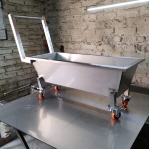 Línea de Elaboración de Productos Lácteos 4 Tina Viajera Industrial en Acero Inoxidable - Acero Inoxidable - centroag.com