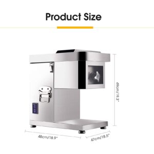 Máquina cortadora de carne comercial, acero inoxidable eléctrica profesional, cortadora de verduras frescas, para picadora de