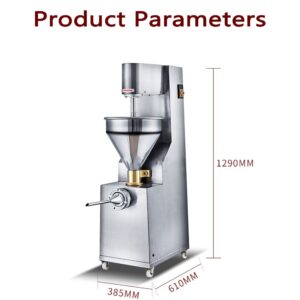 KJZQLMZ Máquina llenadora de Salchichas Comercial, máquina llenadora de Salchichas Grande de Acero Inoxidable de 2200 W, máqu