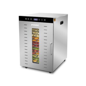 RHINO, Deshidratador de Alimentos, Temperatura Ajustable, Panel Táctil Digital, Luz Interna y Bajo Ruido (16 bandejas) - Acer