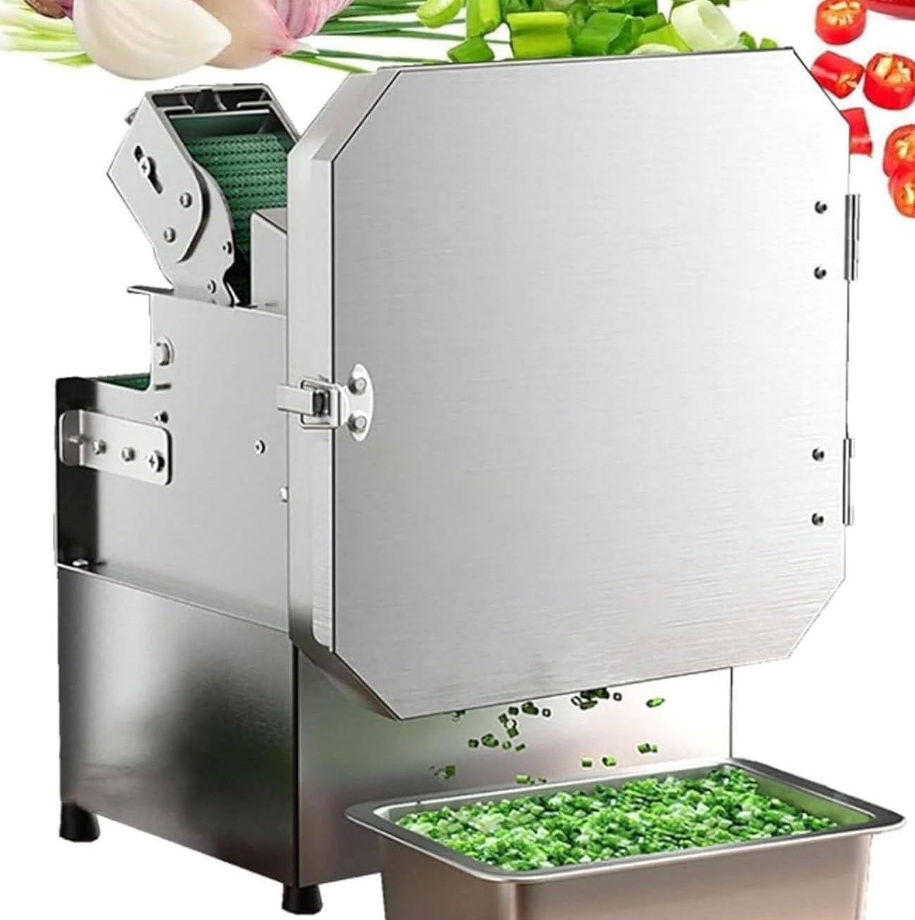 GmhXylophyte Picadora De Cebollas EléCtrica 200w, Cortador De Verduras Comercial, Grosor Ajustable 1.5-35mm, Procesador De Alimentos, para Restaurante Escuela Hotel 1 GmhXylophyte Picadora De Cebollas EléCtrica 200w, Cortador De Verduras Comercial, Grosor Ajustable 1.5-35mm, Procesador De Al