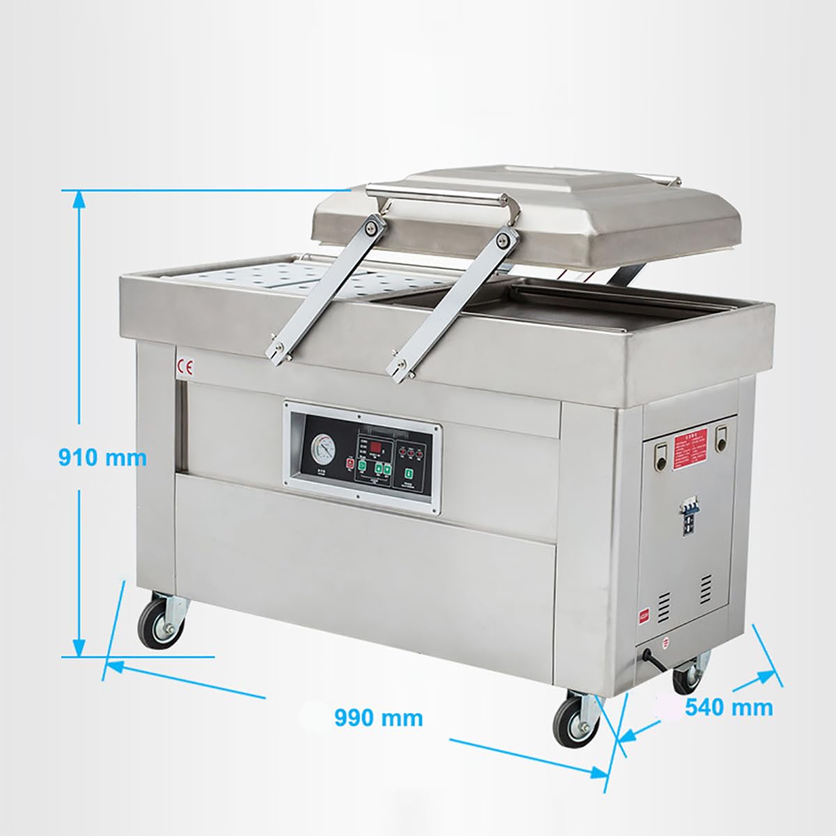 Selladora Al Vacío De Alimentos De Dos Cámaras, Máquina De Envasado Al Vacío De Acero Inoxidable, Longitud De Sellado De Doble Cámara De 15,7 Pulgadas, Para Carne, Frutas Y Verdura 4 Selladora Al Vacío De Alimentos De Dos Cámaras, Máquina De Envasado Al Vacío De Acero Inoxidable, Longitud De Sellado De Dobl