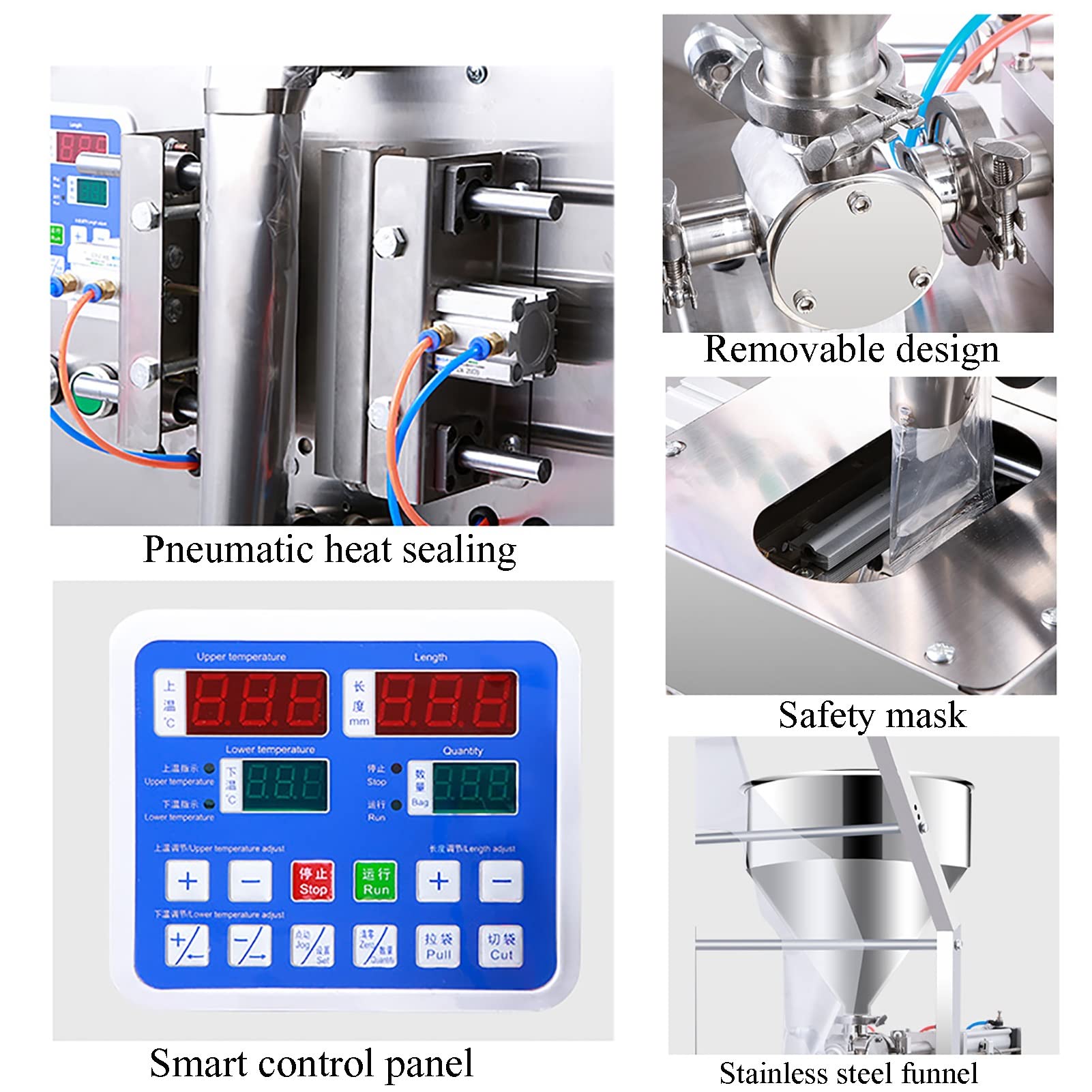 LYXWGRZD Máquina De Envasado De Líquidos Automática De Llenado De Pasta,Máquina De Llenado De Salsa/Aceite/Leche/Miel,Acero Inoxidable,Equipo De Envasado Cuantitativo De Alimentos (Size : F) 7 LYXWGRZD Máquina De Envasado De Líquidos Automática De Llenado De Pasta,Máquina De Llenado De Salsa/Aceite/Leche/Miel,Acero I