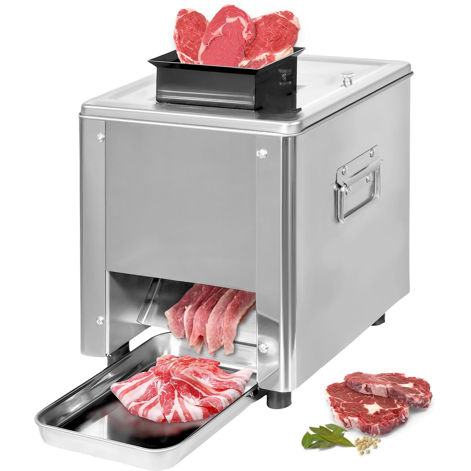 GUTSTARK Maquina Cortadora Cortador de Carne 130 Kg/h 850W Acero Inoxidable 304 Rebanado 130kg/Hora 200 RPM Triturado 65kg Hora 34 Cuchillas Removibles Para Carniceria Restaurante Negocio Profesional 2 GUTSTARK Maquina Cortadora Cortador de Carne 130 Kg/h 850W Acero Inoxidable 304 Rebanado 130kg/Hora 200 RPM Triturado 65kg Ho