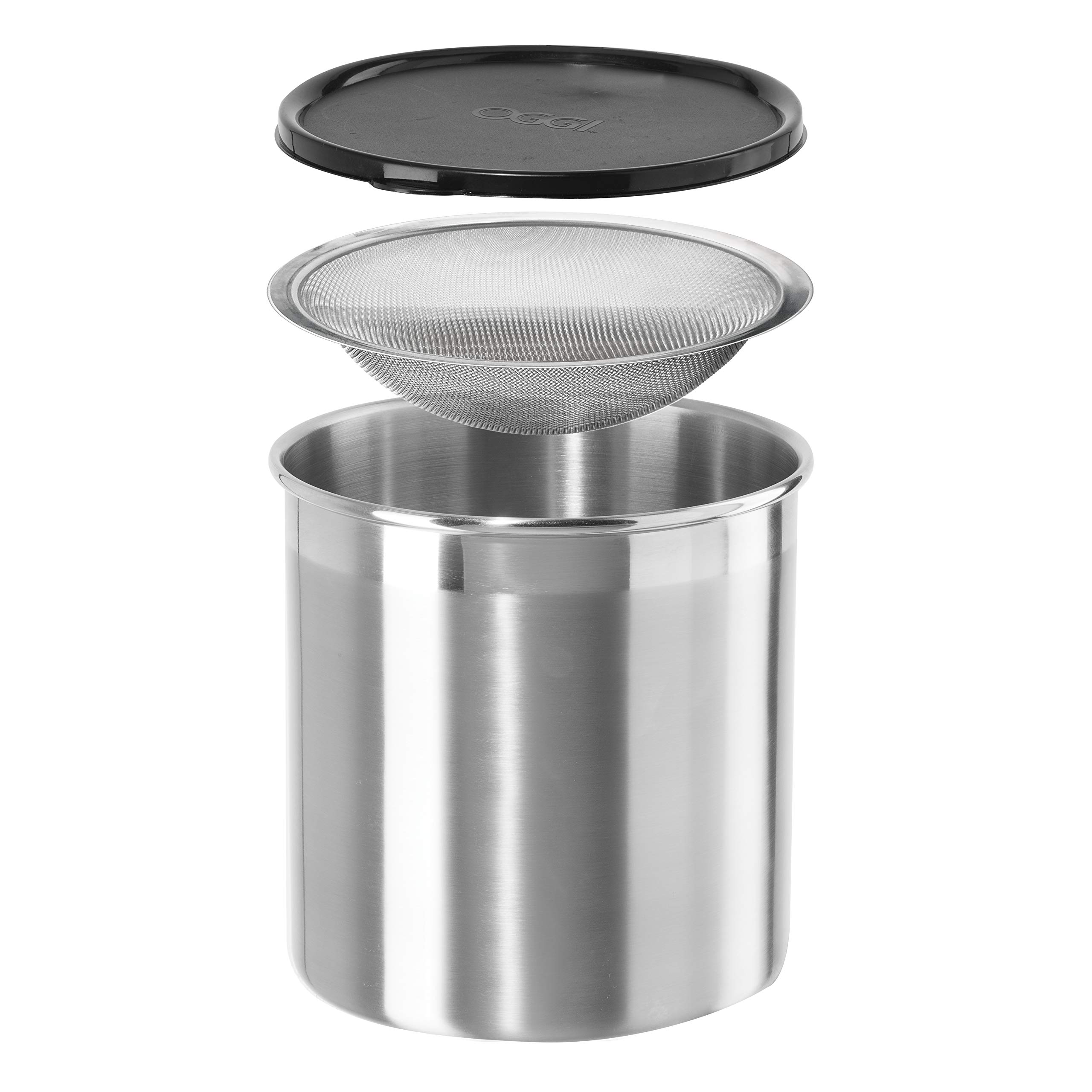 Oggi 7324 grasa de acero inoxidable puede con filtro extraíble, 1-quart, Stainless, 3,78L, 1 2 Oggi 7324 grasa de acero inoxidable puede con filtro extraíble, 1-quart, Stainless, 3,78L, 1 - Acero Inoxidable - centroag.co